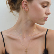 Load image into Gallery viewer, Diamond Hoop Earrings