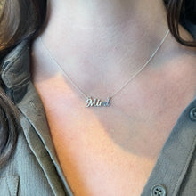 Load image into Gallery viewer, Silver Nameplate Necklace
