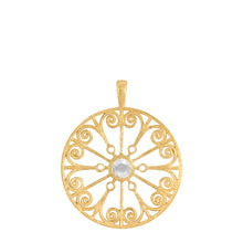 Load image into Gallery viewer, La Rioja Rose Cut Diamond Medallion Necklace