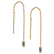 Load image into Gallery viewer, Baguette Threader Earring