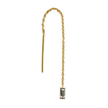 Load image into Gallery viewer, Baguette Threader Earring