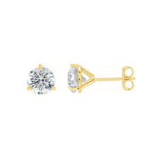 Load image into Gallery viewer, Diamond Cocktail Stud Earring in 14k yellow gold