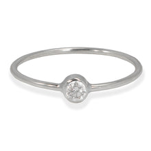 Load image into Gallery viewer, Diamond Bezel Ring in white gold