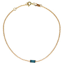 Load image into Gallery viewer, Baguette Gemstone Bracelet
