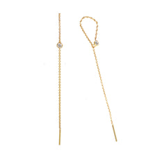 Load image into Gallery viewer, Lucia Diamond Lariat Earrings