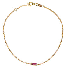 Load image into Gallery viewer, Baguette Gemstone Bracelet