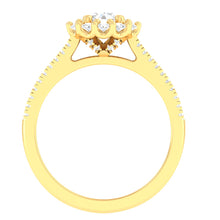 Load image into Gallery viewer, Desiree Ring with Halo