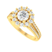 Load image into Gallery viewer, Desiree Ring with Halo