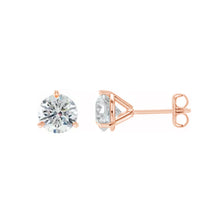 Load image into Gallery viewer, Diamond Cocktail Stud Earring in 14k rose gold
