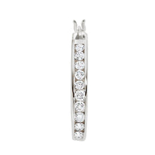 Load image into Gallery viewer, Diamond Hoop Earrings