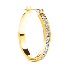 Load image into Gallery viewer, Diamond Hoop Earrings