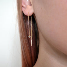 Load image into Gallery viewer, Diamond Threader Earring (Single Earring)