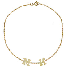 Load image into Gallery viewer, Gold Initial Bracelet by Sweet Bling - Two Initials