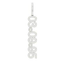 Load image into Gallery viewer, Date Charm with Two Diamonds