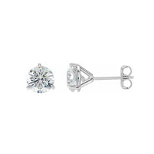 Load image into Gallery viewer, Diamond Cocktail Stud Earring in 14k white gold