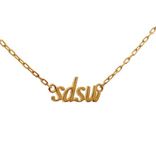 Load image into Gallery viewer, Dainty SDSU Necklace
