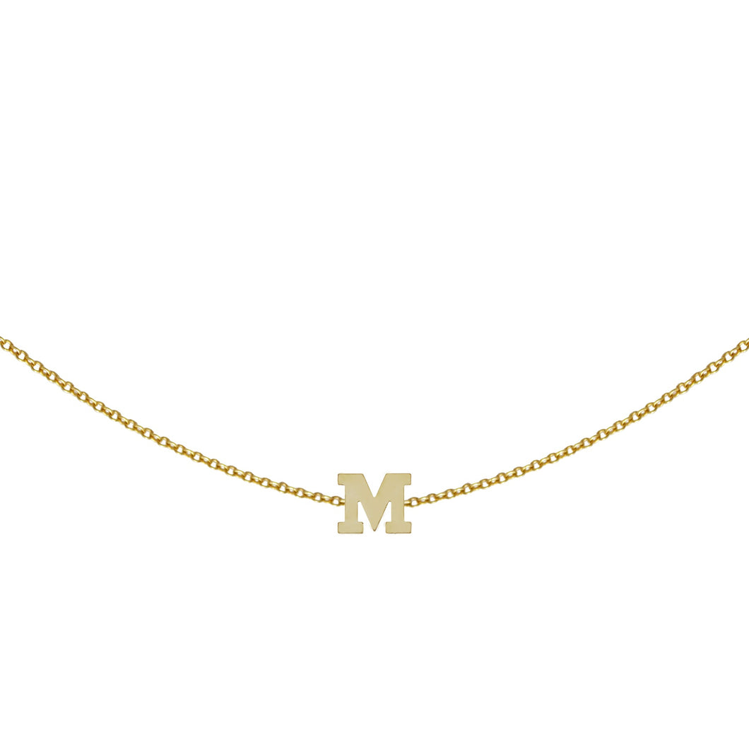 Gold Initial Necklace - 2 Initials