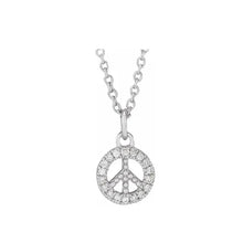 Load image into Gallery viewer, Diamond Peace Necklace
