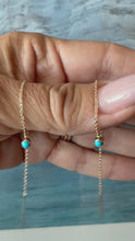 Load and play video in Gallery viewer, Turquoise Lariat Earrings (Pair)
