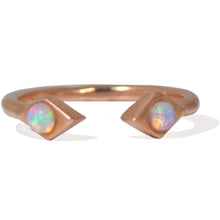 Load image into Gallery viewer, Sweet Bling Azra Ring with Opals in Rose Gold
