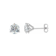 Load image into Gallery viewer, Diamond Cocktail Stud Earring in 14k white gold
